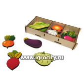 Набор "Овощи на магнитах" в коробке 16 дет. арт.8404 /33