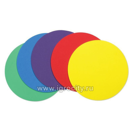 Цветные тарелки для сортировки (мягкие коврики, 5 элементов), Learning Resources, арт. LER0745/5