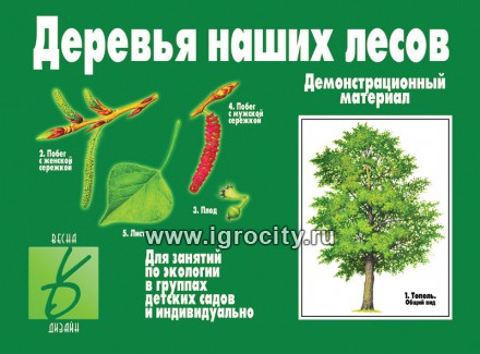 Демоматериал "Деревья наших лесов", Весна-Дизайн, арт. Д-284