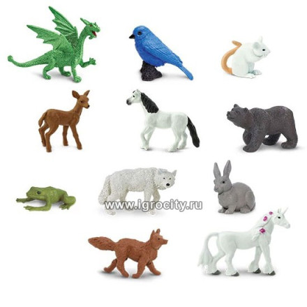Набор мини-фигурок "Сказочные животные", размер фигурки от 3 см., Safari Ltd., арт. 100112