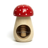 Деревянная игрушка Гриб-винт - 1 шт., РНИ, арт. Р-45/910 (цвет гриба в ассортименте)