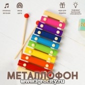 Игрушка музыкальная Металлофон, 8 тонов, арт. 454310