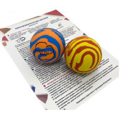 Комплект кинезиологических мячей Эбру, 2 шт. цвета МИКС
