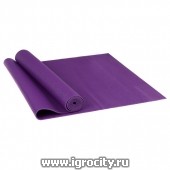 Коврик для йоги (гимнастический коврик) 173 х 61 х 0,3 см, цвет фиолетовый, арт. 3098563
