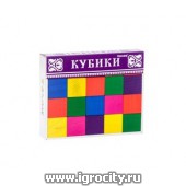 Цветные деревянные кубики Томик, 20 шт., арт.2323 