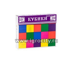 Цветные деревянные кубики Томик, 20 шт., арт.2323 