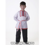 Марийский национальный костюм (мальчик) (рубашка+ кушак + брюки), Вини