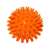 Массажный мяч-ежик, диаметр 6.5 см., цвет оранжевый, Альпина Пласт