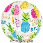 Мяч пляжный "Яркий", цвета МИКС, арт. 59040NP (sale!)