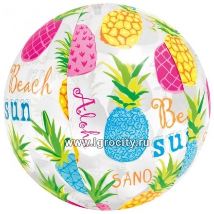 Мяч пляжный "Яркий", цвета МИКС, арт. 59040NP