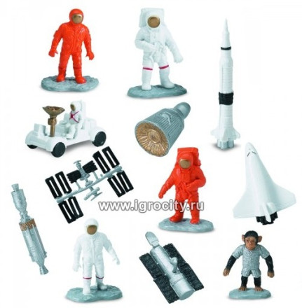 Набор мини-фигурок "Космическое пространство" размер фигурки от 3 см., 10 шт., Safari Ltd, арт.699804 
