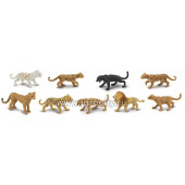 Набор мини-фигурок в тубе "Большие кошки" размер фигурки от 3 см., 9 шт., Safari Ltd, арт. 694604