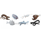 Набор мини-фигурок в тубе "Глубоководные существа" размер фигурки от 3 см., 7 шт., Safari Ltd, арт. 688104