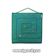 "Зеленый квадрат - проведи пуговицу", арт. 11006/3