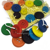 Развивающий набор "Радужные пуговицы", Adaka Toys
