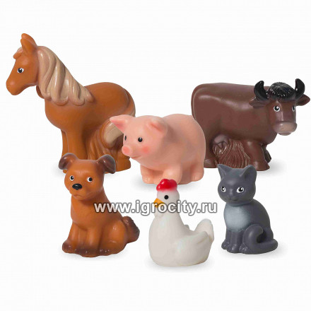 Набор резиновых игрушек "Домашние животные" В2935