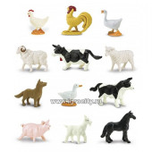 Набор фигурок животных "Обитатели фермы"  12 шт. , Safari Ltd, арт.695204 