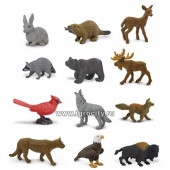 Набор мини-фигурок "Обитатели леса", размер фигурки от 3 см., 12 шт., Safari Ltd, арт.685804 