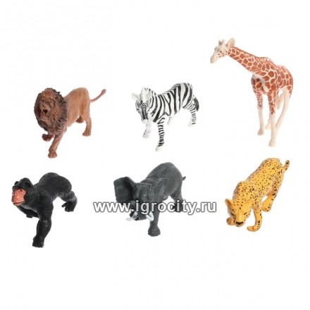 Набор животных «Звери Африки», 6 фигурок, арт. 5155887