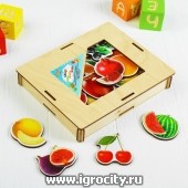 Обучающий набор "Овощи, фрукты, ягоды", WoodLandToys