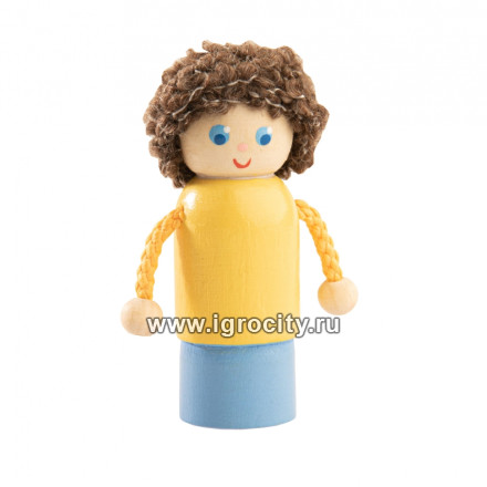Пальчиковая игрушка "Мальчик", Вальда, арт.V0608, цвета кукол и волос МИКС