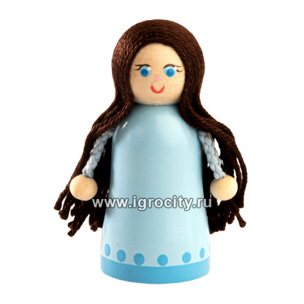 Пальчиковая игрушка "Мама", Вальда, арт. V0609, цвета кукол и волос МИКС