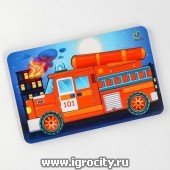 Пазл - конструктор "Пожарная машина", ToySib (sale!)