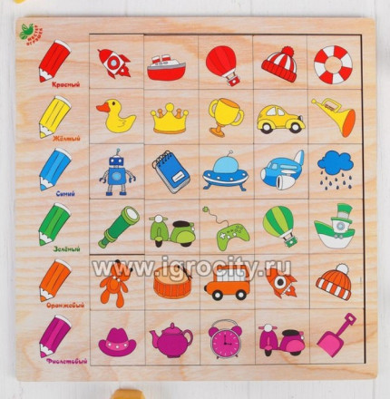 Развивающая игра "Ассоциации: Цвета", Мастер игрушек, арт.IG0188 
