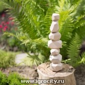 Игра балансир "Гора камней" (набор камней Туми Иши, деревянные камни для баланса), RNToys, арт. Д-709
