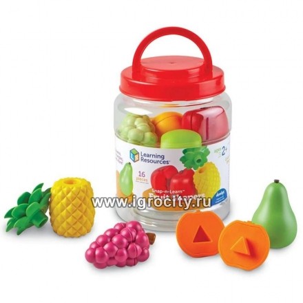 Развивающая игрушка "Собери фрукты", 8 фруктов, 16 элементов, арт. LER6715