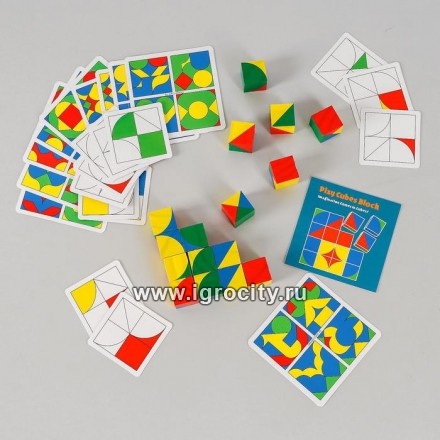 Развивающий набор "Сложи картинки" 16 кубиков, арт. 5014077