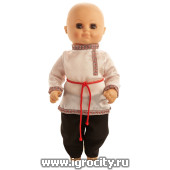 Русский народный костюм для куклы - мальчика (Размер 35), арт. 