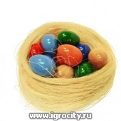Счетный материал "Яйца" цветные (12 шт), RNToys, арт. Д-683 (sale!)