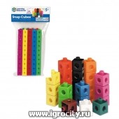 Соединяющиеся кубики, размер кубика 2х2 см., 100 шт., Learning Resources, арт. LER7584