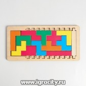 Тетрис–головоломка с уровнями сложности, Сибирские игрушки, арт. 102401
